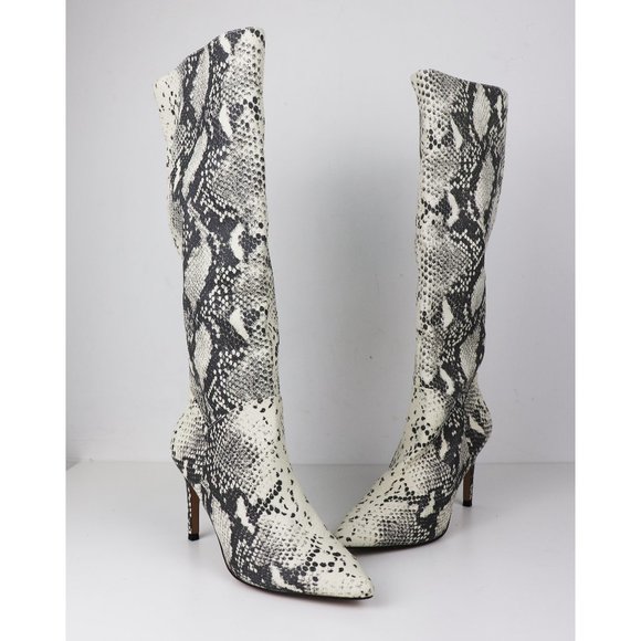 NEW Steve Madden Kinga Embossed Stiletto Knee Boot - Picture 4 of 8